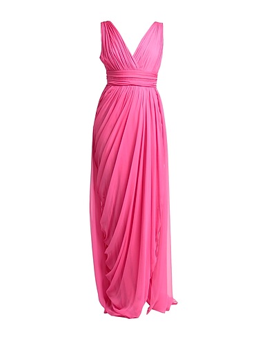 ALBERTA FERRETTI Long dress FUCSIA 100% Silk