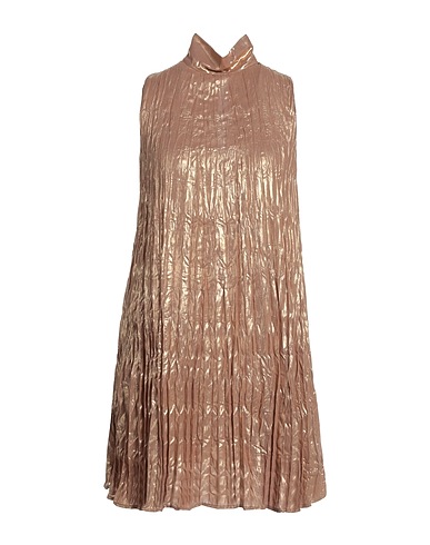 ICONA by KAOS Short dress Camel 100% Polyester
