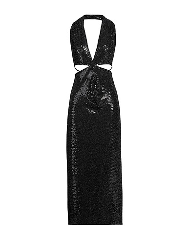 DODO BAR OR Long dress Black 86% Nylon, 9% Metal, 5% Elastane