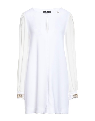 DIVEDIVINE Short dress White 100% Polyester