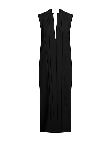 SPORTMAX ひざ丈ワンピース ブラック バージンウール 100%