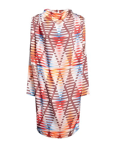 OVER/D Midi dress Brown 100% Polyester