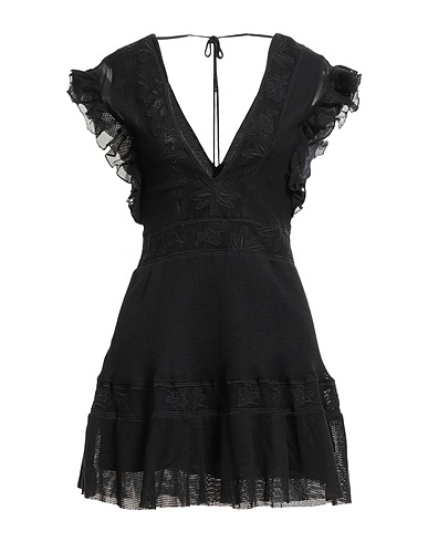 PINKO Short dress Black 100% Cotton, Nylon