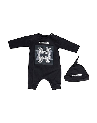 BURBERRY Set baby Nero 100% Cotone