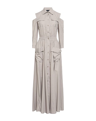 PINKO Long dress Beige 100% Cotton