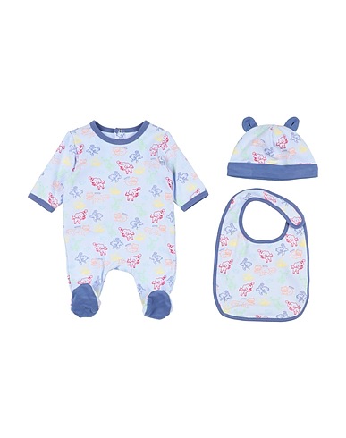 KENZO KIDS Baby accessories set Light blue 100% Organic cotton