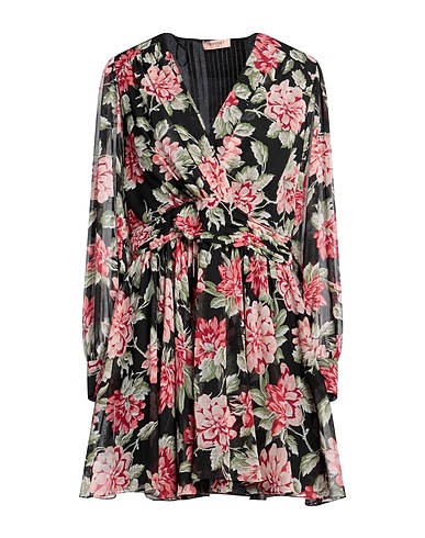 TWINSET Short dress Black 100% Polyester