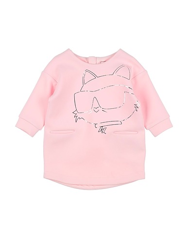 KARL LAGERFELD Vestido para bebé  Light pink 80% Cotton, 15% Polyester, 5% Elastane
