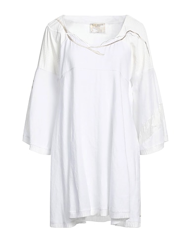 ELISA CAVALETTI by DANIELA DALLAVALLE Short dress White 100% Linen, Viscose, Elastane, Cotton, Polyester