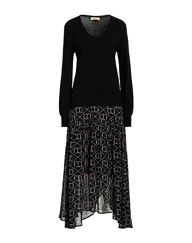TWINSET Short dress Black 70% Viscose, 30% Polyester