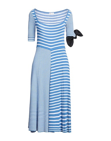 REDValentino Midi dress Light blue 100% Cotton