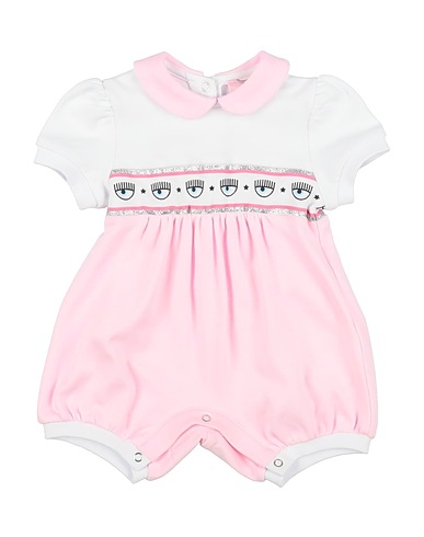 CHIARA FERRAGNI Strampelanzug für Babys Weiß 100% Baumwolle