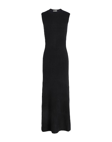 TOPSHOP Long dress Black 72% Acrylic, 25% Polyester, 3% Elastane
