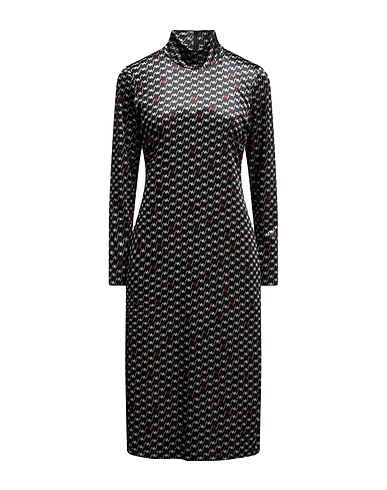ANONYME DESIGNERS Midi dress Black 92% Polyester, 8% Elastane