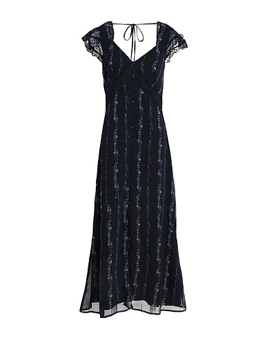 TOPSHOP Long dress Midnight blue 100% Polyester