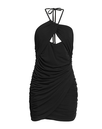 DONDUP Elegant dress Black 95% Polyester, 5% Elastane