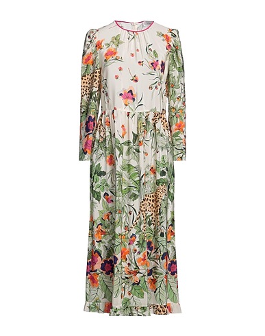 REDValentino Midi dress Beige 100% Silk, Polyester