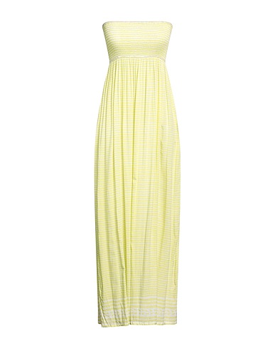 COOLCHANGE Long dress Lime green 100% Rayon