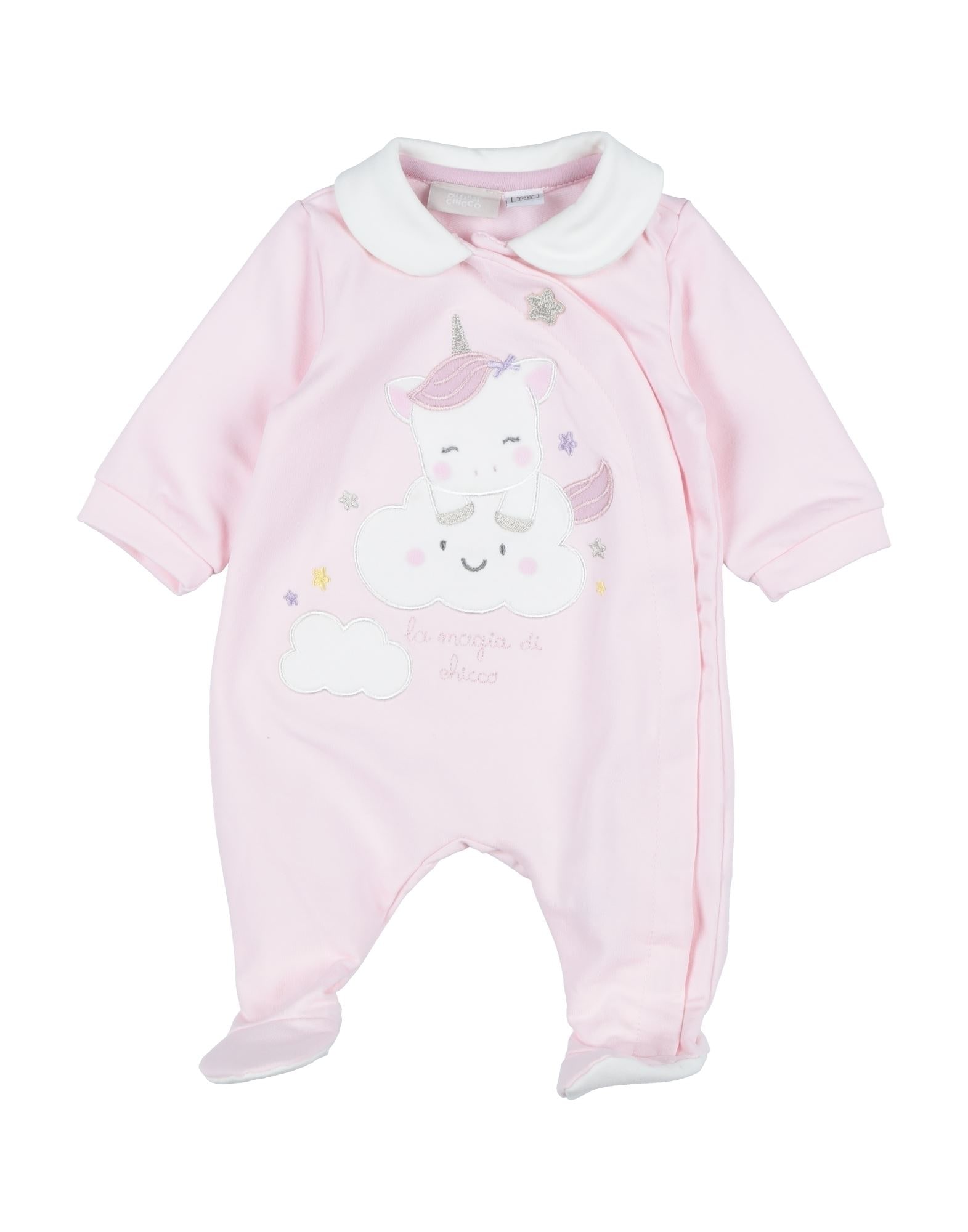 Felpa Chicco Per Bimba 0-24 Mesi - Grigia Con Stampa Unicorni E Arcobaleni, 95% Cotone, 5% Elastan - Foto 4