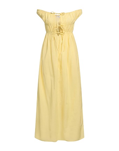 GIMAGUAS Midi dress Pastel yellow 55% Viscose, 45% Cotton