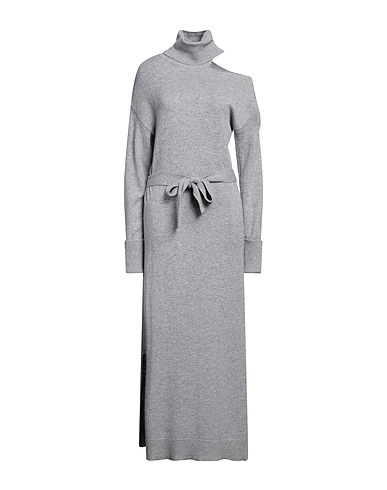 PAIGE Midi dress Grey 70% Wool, 30% Nylon