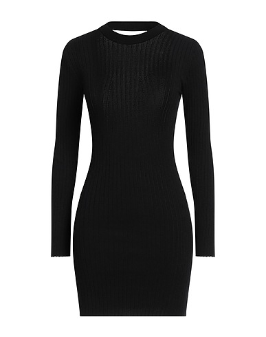 VICOLO Sheath dress Black 70% Viscose, 30% Polyester