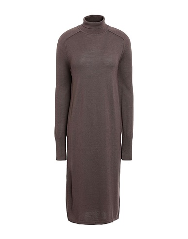 CALVIN KLEIN Midi dress Brown 100% Wool