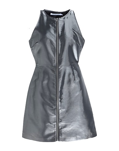 CALVIN KLEIN JEANS Vestito corto Argento 68% Poliammide, 32% Poliestere