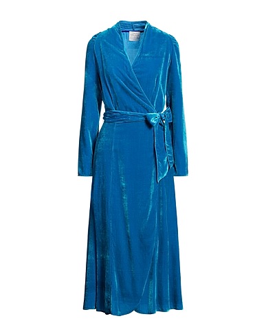 FORTE_FORTE Long dress Azure 87% Viscose, 13% Polyamide