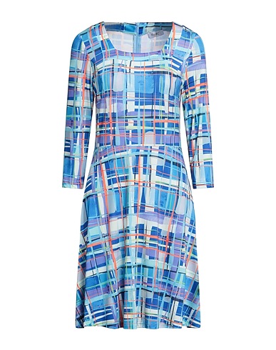 HOPPER Short dress Blue 100% Viscose