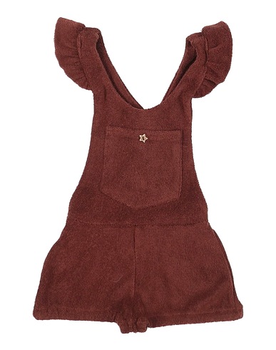 ÉMILE ET IDA Baby jumpsuit  Brown 80% Cotton, 20% Polyester
