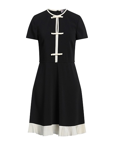 REDValentino Short dress Black 49% Acetate, 47% Viscose, 4% Elastane