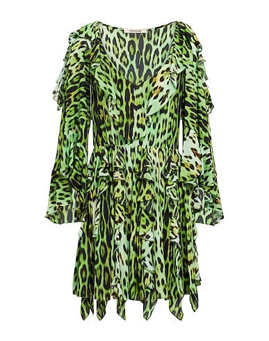 ROBERTO CAVALLI Short dress VERDE LIME 100% Viscose