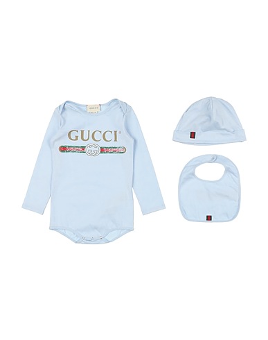 GUCCI Baby-Set Himmelblau 100% Baumwolle, Viskose