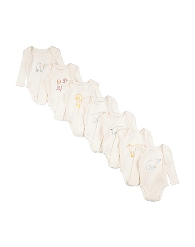 STELLA McCARTNEY KIDS Боди для малыша Слоновая кость 100% Хлопок, Полиэстер