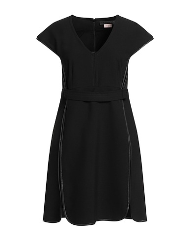 NENETTE Short dress Black 63% Polyester, 27% Viscose, 7% Cotton, 3% Elastane, Polyurethane