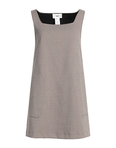 SOLOTRE Kurzes Kleid Beige 65% Polyester, 32% Viskose, 3% Elastan