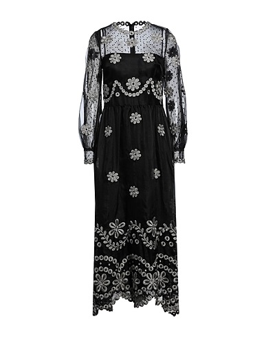 REDValentino Long dress Black 100% Polyester