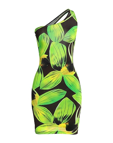 LOUISA BALLOU Vestito monospalla 90% Viscosa, 10% Elastan