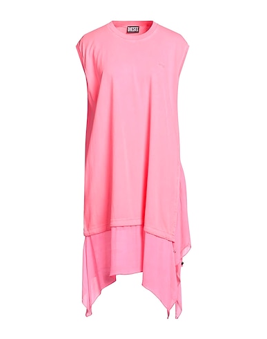 DIESEL Short dress Fuchsia 100% Cotton, Viscose