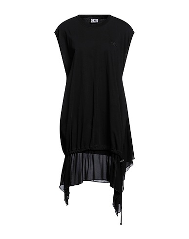DIESEL Short dress Black 100% Cotton, Viscose