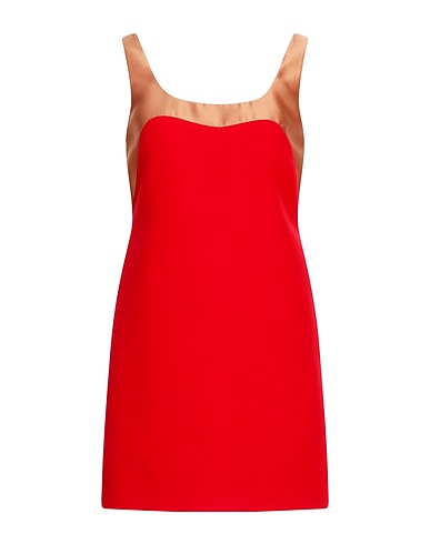 VALENTINO GARAVANI Sheath dress Red 65% Virgin Wool, 35% Silk, Polyester