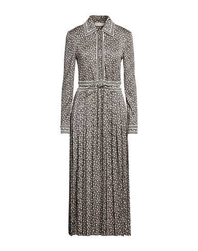 TORY BURCH Midi dress Black 77% Viscose, 23% Silk