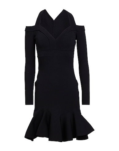 MCQUEEN Sheath dress 74% Viscose, 15% Polyester, 10% Polyamide, 1% Elastane