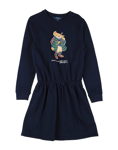 POLO RALPH LAUREN Платье Polo Bear Fleece Dress
 Иссиня-чёрный 60% Хлопок, 40% Полиэстер