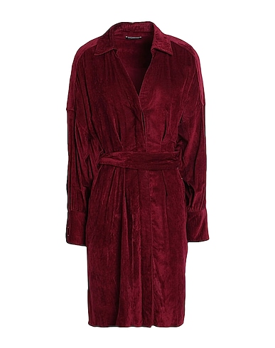DONDUP Vestito chemisier Bordeaux 75% Viscosa, 25% Poliammide