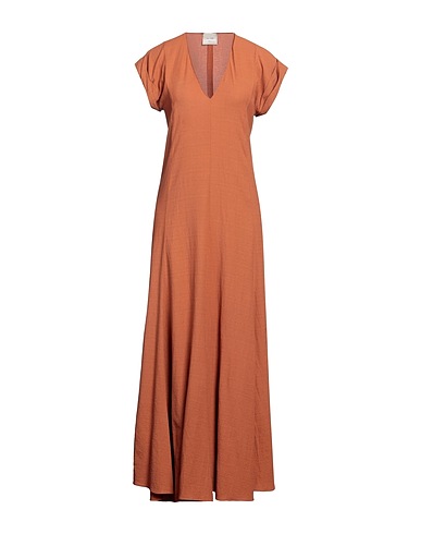 ALYSI Long dress Tan 59% Viscose, 40% Cotton, 1% Elastane