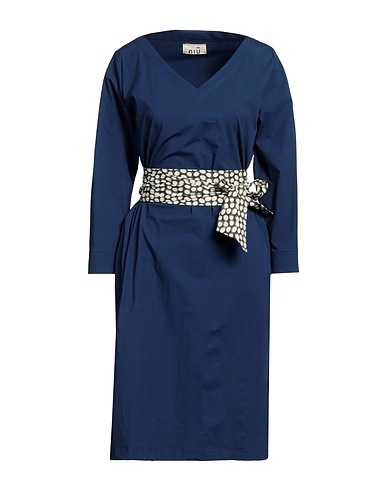 NIŪ Midi dress Navy 95% Cotton, 5% Elastane