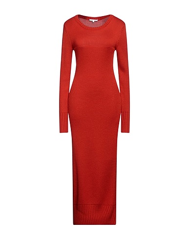PATRIZIA PEPE Midi dress Rust 50% Acrylic, 50% Wool