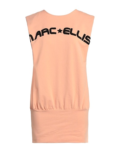 MARC ELLIS Short dress Apricot 95% Cotton, 5% Elastane